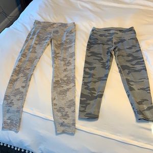 Like new 2 pair girls Athleta leggings size 14/XL